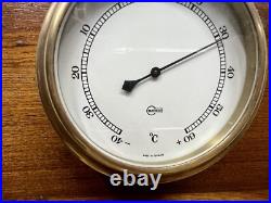 Antique Barigo Brass Ship Barometer Round Maritime Instrument Made in Germany Antique Barigo Brass Ship Barometer Round Maritime Instrument Made in Germany