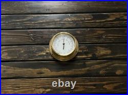 Antique Barigo Ship Barometer Made in Germany Stormy Rain Change Fair Dial