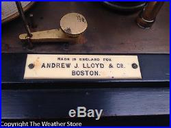 Antique Barograph Andrew J. Lloyd, Boston