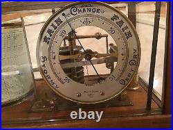 Antique Barograph Stormograph Short & Mason London 1900s Vtg Barometer As Is
