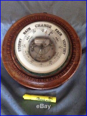 Antique Barometer 13 Diameter Patent 1888. J