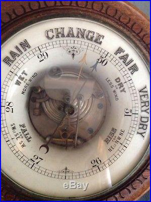 Antique Barometer 13 Diameter Patent 1888. J