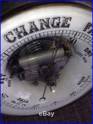 Antique Barometer 13 Diameter Patent 1888. J