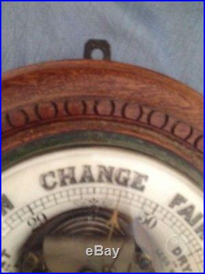 Antique Barometer 13 Diameter Patent 1888. J