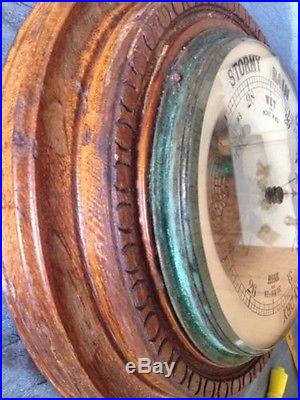 Antique Barometer 13 Diameter Patent 1888. J