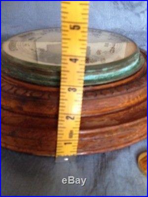 Antique Barometer 13 Diameter Patent 1888. J