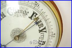 Antique Barometer, Aneroid Barometer, Decorative Barometer, Walnut, 1880, B1282