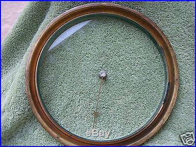 Antique Barometer Brass and Glass Bezel
