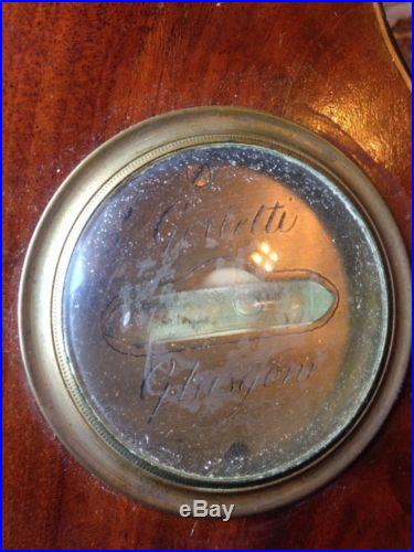 Antique Barometer C G Gerletti Glasgon Gladgow 1832 glascow