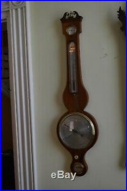 Antique Barometer Thermometer Humidity Instrument Cattelli, England 1840