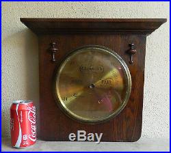 Antique Barometer Thomas Armstrong and Brother, Liverpool #3098 Oak & Brass