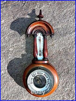 Antique Barometer Victorian Working Mechanicals, Unknown Mfg. Vg Cond