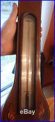 Antique Barometer W Johnson London English Banjo 19th Century Jacob Hales