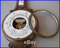 Antique Barometer Wall Mount Weather Station