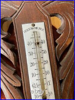Antique Barometer and Temperature Gauge