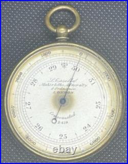 Antique Barometer by L. Casella Maker to the Admiralty & Ordnance London Co Antique Barometer by L. Casella Maker to the Admiralty & Ordnance London Co