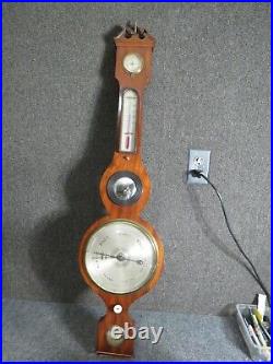 Antique Barometer has original tubes mahogany case