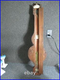 Antique Barometer has original tubes mahogany case