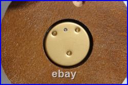 Antique Baroptic French Aneroid Barometer Carved Oak Wood Brass Bezel 1950s-60s Antique Baroptic French Aneroid Barometer Carved Oak Wood Brass Bezel 1950s-60s