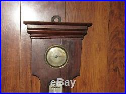 Antique Benjamin Pike & Son New York Banjo Barometer Thermometer Weather Station
