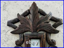 Antique Black Forest Barometer/Thermometer carved wood, 100+ years old
