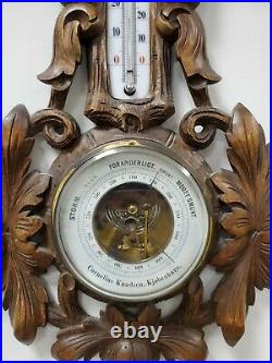 Antique Black Forest Barometer by Cornelius Knudsen