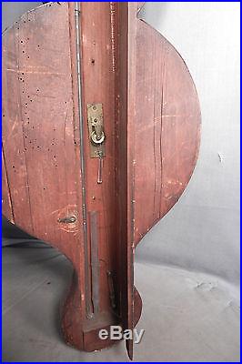 Antique Boffi Hastings Banjo Barometer AS IS To Restore early Inlaid mahogany