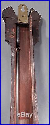 Antique Boffi Hastings Banjo Barometer AS IS To Restore early Inlaid mahogany