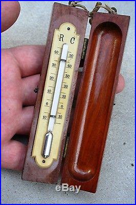 Antique Boxed Traveller's Thermometer, c. 1920