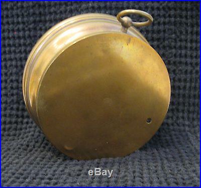 Antique Brass Barometer & Thermometer. Marked on back NPHB