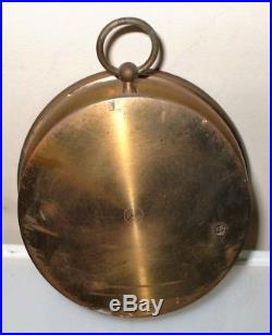 Antique Brass Holosteric Barometer Made In France Pnhb Paul Naudet