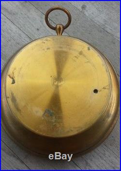 Antique Brass Holosteric Barometer Made in France PNHB Paul Naudet