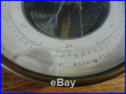 Antique Brass Holosteric Barometer PBHN John Wanamaker