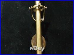Antique Brass Marine Stick Barometer by R. N. Desterro Lisbon 38 Tall, Works