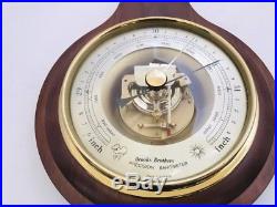 Antique Brooks Brothers West Germany Wooden WeatherStation Barometer Thermo Hygr