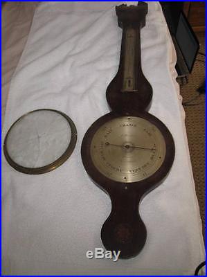 Antique C. Realini Preston Warranted Wheel Barometer English Rosewood Repair