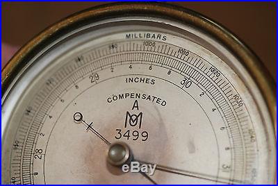 Antique Ca 1870's Brass Barometer Wilson Warden & Co. No Reserve