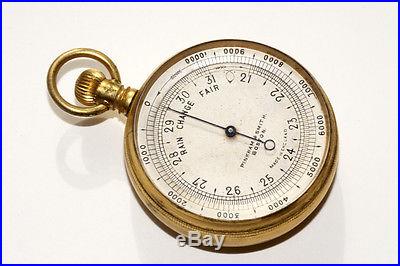 Antique Cased Pocket Barometer