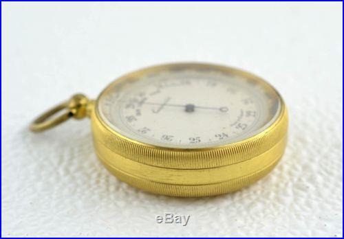 Antique Cased Pocket Compensated Barometer / Altimeter Made in England