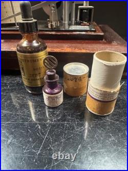 Antique Casella London Cyclo Stormograph Recording Barograph, Wood & Glass