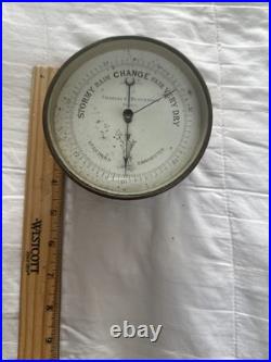 Antique Charles C Hutchinson Boston Aneroid Barometer Made In France 19th C