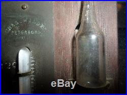 Antique Chas Wilder Cottage Thermometer-Barometer Peterboro N. H. Working Conditi
