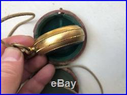 Antique Compens Lufft Altimeter Barometer Pocket Brass Boxed