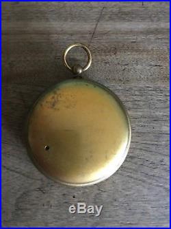 Antique Compensated Pocket Barometer JJ Hicks London With Original Leather Case J
