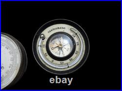Antique Duroni & C. Milano Pocket Barometer Altimeter Compass Compendium Working