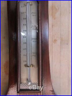 Antique Early London S Pelzini Banjo Barometer