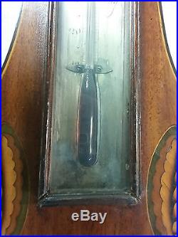 Antique English Banjo Barometer Thermometer Cetti and Co 25