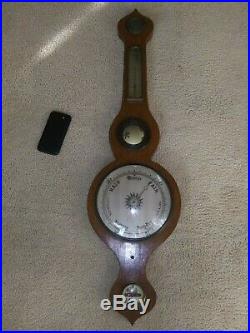 Antique English Banjo Barometer Victorian Early 1800s