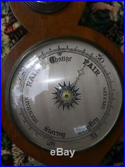 Antique English Banjo Barometer Victorian Early 1800s