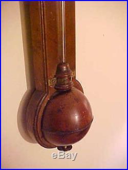 Antique English Barometer J. Abraham (1830's) Wood from Pegase. 74 Parts or Resto
